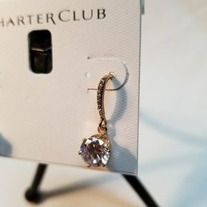 NWT Charter Club Gold Drop Earrings